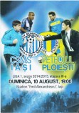 Program meci fotbal CSMS IASI - PETROLUL PLOIESTI sezon 2014/2015