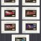 GUINEEA EQUATORIAL 1972 APOLLO SETUL COMPLET DE MINICOLITE IN FOITA DE AUR MNH