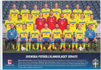 Foto lotul nationalei de fotbal din SUEDIA anul 2015 (Zlatan Ibrahimovic) foto