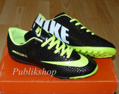 Adidasi Nike Mercurial Model Nou!!!!!! Fotbal/sala/sintetic negru/verde M08 foto