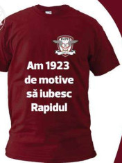 Tricou personalizat echipa Rapid Bucuresti foto