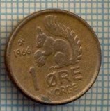 5791 MONEDA - NORVEGIA (NORGE) - 1 ORE - ANUL 1966 -starea care se vede