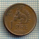 5770 MONEDA - NORVEGIA (NORGE) - 1 ORE - ANUL 1963 -starea care se vede