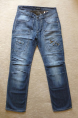 Blugi Emporio Armani Milano, Made in Italy; marime 31; 100% bumbac; 9 buzunare foto