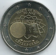 LUXEMBURG moneda 2 euro comemorativa 2007 TOR - UNC foto