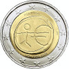 PORTUGALIA 2 euro comemorativa 2009 EMU (10 ani Uniune) - UNC, Europa, Cupru-Nichel