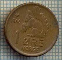 5781 MONEDA - NORVEGIA (NORGE) - 1 ORE - ANUL 1966 -starea care se vede foto