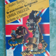 LIMBA ENGLEZA IN LISTE SI TABELE ,ESSENTIAL ENGLISH -Andrei Bantas