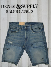 Pantaloni scurti blug Ralph Lauren Polo Distressed Slim talie 31 si 32 foto