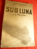 Ion Talpa - Sub Luna - Versuri 1938 Prima Editie -Ed. Tipografia Furnica