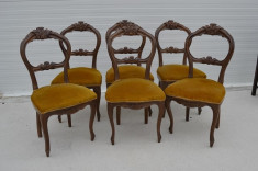 Set 6 scaune Louis Philippe foto