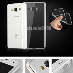 HUSA SAMSUNG GALAXY E5 SLIM 0.3mm TPU SILICON SUBTIRE SPECIALA NOUA TRANSPARENTA foto