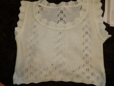 Bluzita, bluza cu maneca scurta tricotaj pentru fetite, marimea 10-12 ani, XS/S foto