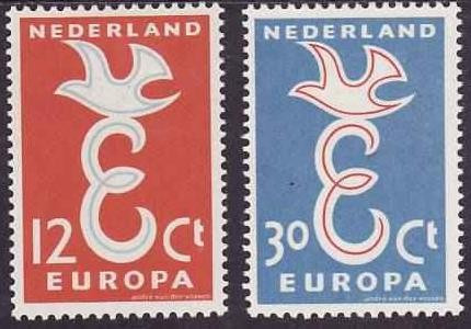 Olanda 1958 - cat.nr.691-2 neuzat,perfecta stare