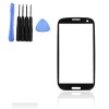 Sticla Display Fata Samsung Galaxy S3 i9300 NEGRU + kit scule si folie adeziv