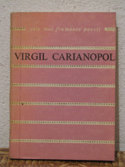 VIRGIL CARIANOPOL.CELE MAI FRUMOASE POEZII. CU DEDICATIE foto