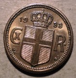 E.163 ISLANDA CHRISTIAN X 10 AURAR 1933 RARA 157000ex.