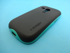 Husa Samsung Galaxy S3 mini Carcasa Spigen Neo Hybrid VERDE ! Folie CADOU ! foto