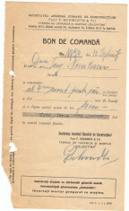 BON DE COMANDA F SCHMIDTS SI FII 1937 foto