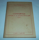 Carnet notite Conferinta Locala a Sindicatelor Iasi 1962, Documente