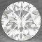 DIAMANT NATURAL ALB - 0,13ct. - 3,22 mm- certificat de autenticitate BRILIANT