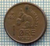 5824 MONEDA - NORVEGIA (NORGE) - 1 ORE - ANUL 1966 -starea care se vede