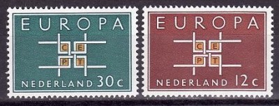 s3 Olanda 1963 - catnr.780-1 neuzat,perfecta stare foto