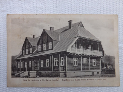 Comandou.Casa de vanatoare a baronului Groedel.Circulata la 1933. foto