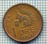 5805 MONEDA - NORVEGIA (NORGE) - 1 ORE - ANUL 1967 -starea care se vede