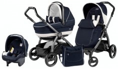 Carucior 3 in 1 Book Plus S Black Completo SL Luna Peg Perego foto