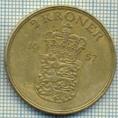 5954 MONEDA - DANEMARCA (DANMARK) - 2 KRONER - ANUL 1957 -starea care se vede