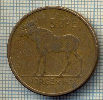 5939 MONEDA - NORVEGIA (NORGE) - 5 ORE - ANUL 1958 -starea care se vede