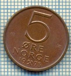 5898 MONEDA - NORVEGIA (NORGE) - 5 ORE - ANUL 1973 -starea care se vede foto