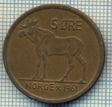 5946 MONEDA - NORVEGIA (NORGE) - 5 ORE - ANUL 1961 -starea care se vede