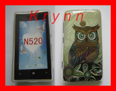 GC290 - Husa gel TPU - NOKIA Lumia 520 525 BUFNITA + FOLIE! - TR 2 LEI PT AVANS! foto