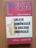n7 Creatie romaneasca in biologia universala - Radu Iftimovici