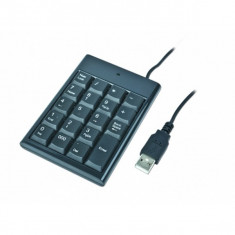 Numeric Keypad USB 3.0 cu 19 taste, lungime cablu: 1.4m, Negru, GEMBIRD (KPD-2X) foto