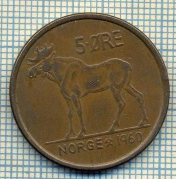 5942 MONEDA - NORVEGIA (NORGE) - 5 ORE - ANUL 1960 -starea care se vede foto