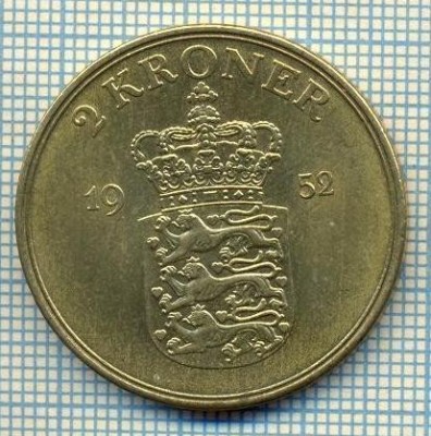 5962 MONEDA - DANEMARCA (DANMARK) - 2 KRONER - ANUL 1952 -starea care se vede foto