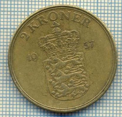 5953 MONEDA - DANEMARCA (DANMARK) - 2 KRONER - ANUL 1957 -starea care se vede foto