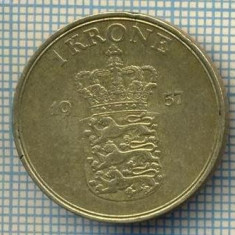 5966 MONEDA - DANEMARCA (DANMARK) - 1 KRONE - ANUL 1957 -starea care se vede