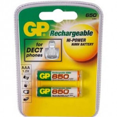 Acumulator original GP HR03 2buc./blister 650mAh foto