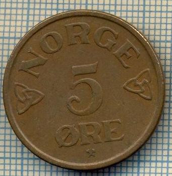 5928 MONEDA - NORVEGIA (NORGE) - 5 ORE - ANUL 1955 -starea care se vede foto