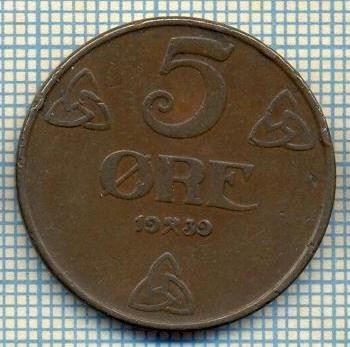 5906 MONEDA - NORVEGIA (NORGE) - 5 ORE - ANUL 1939 -starea care se vede