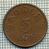 5930 MONEDA - NORVEGIA (NORGE) - 5 ORE - ANUL 1953 -starea care se vede