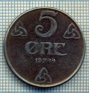 5919 MONEDA - NORVEGIA (NORGE) - 5 ORE - ANUL 1944 -starea care se vede