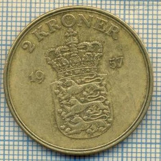 5974 MONEDA - DANEMARCA (DANMARK) - 2 KRONER - ANUL 1957 -starea care se vede