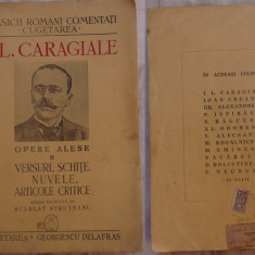 Caragiale , Versuri , Schite , Nuvele , Articole critice , Opere alese , 1940