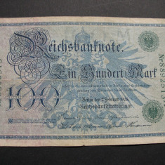 Germania 100 mark 1908 februarie 7 Berlin SERIE VERDE Nr.88