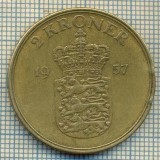 5975 MONEDA - DANEMARCA (DANMARK) - 2 KRONER - ANUL 1957 -starea care se vede